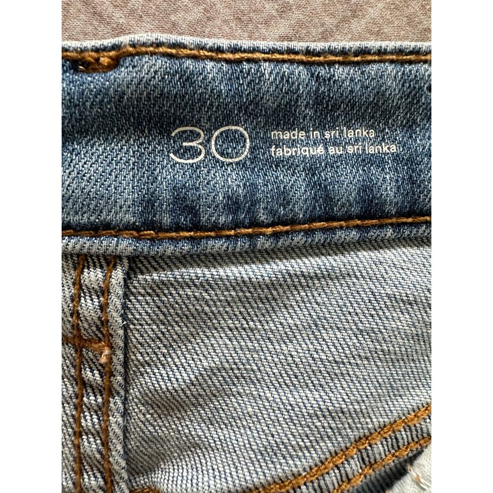 Anthropologie Pilcro Kenna Mid-Rise Heritage Barrel Jeans Icon Hearts Size 30 - Picture 8 of 16